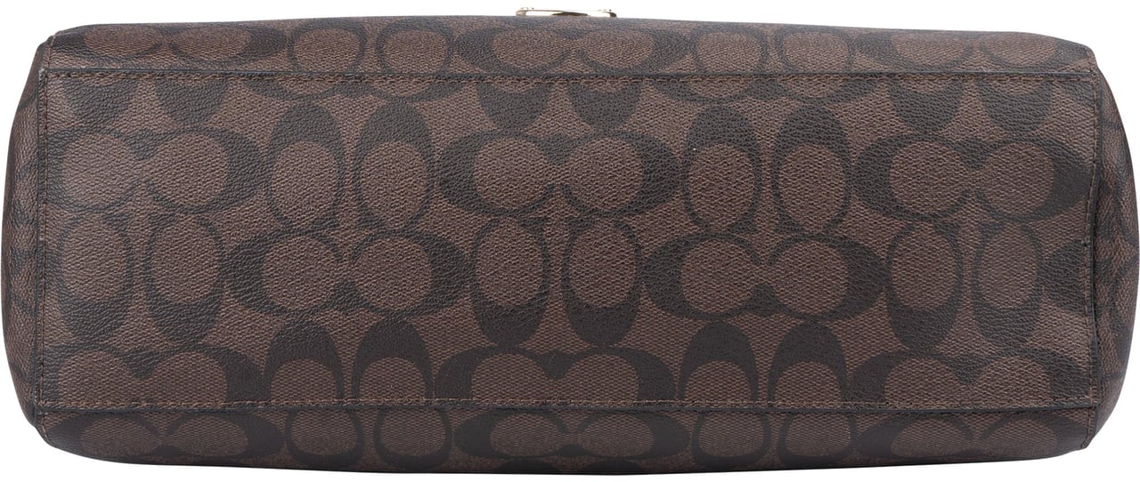 Coach Coach Canvas Monogram Handbag Bruin