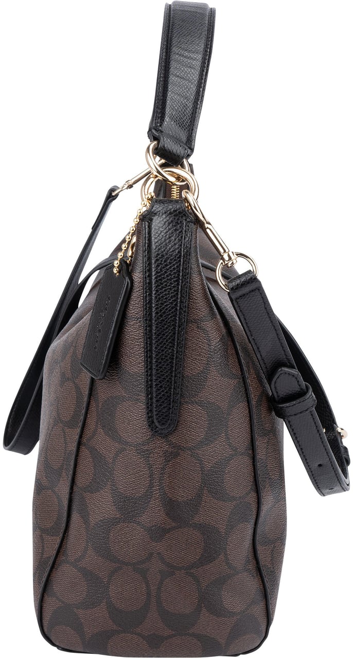 Coach Coach Canvas Monogram Handbag Bruin
