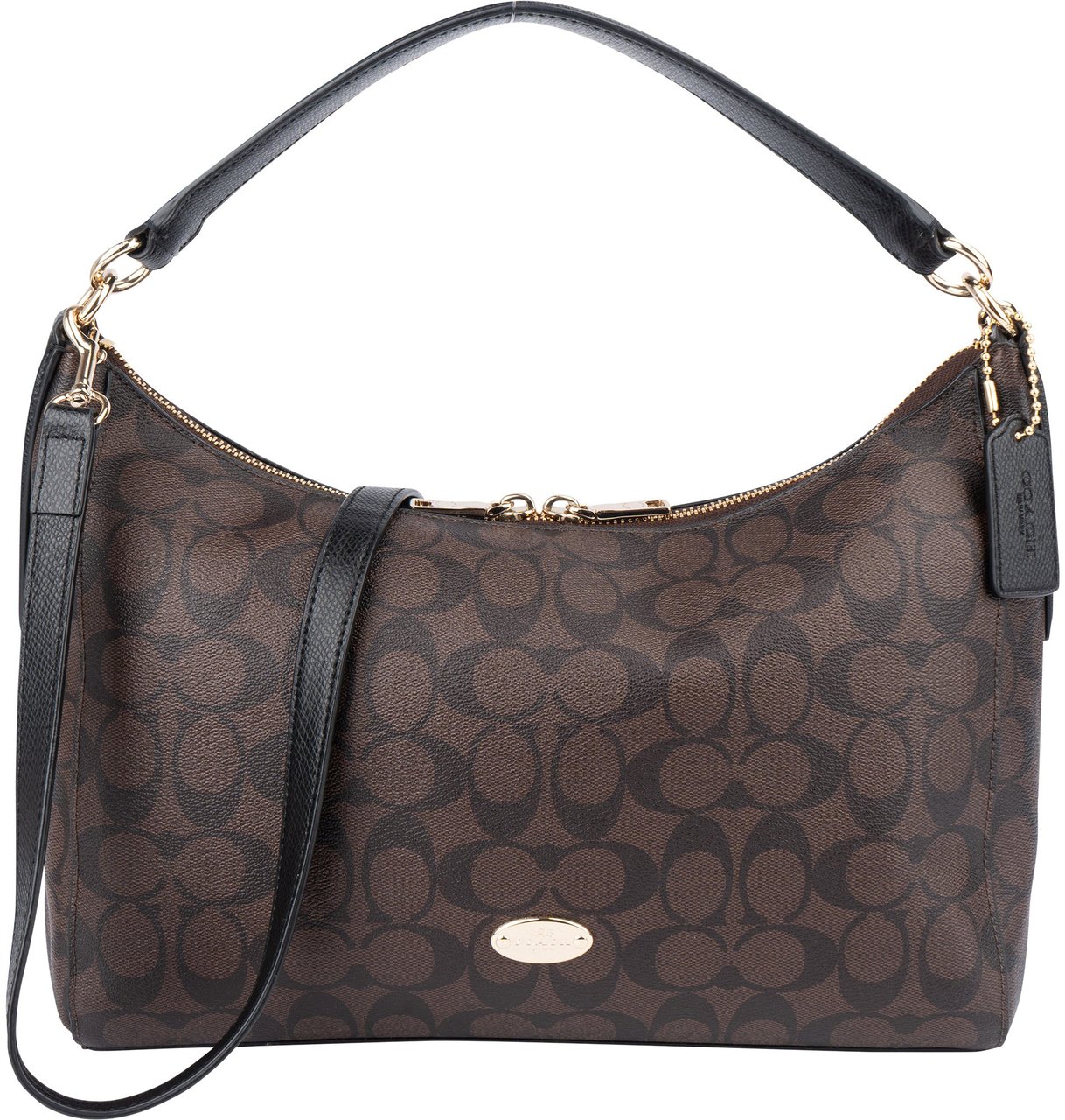 Coach Coach Canvas Monogram Handbag Bruin