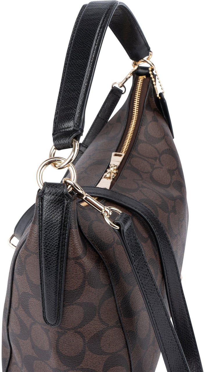 Coach Coach Canvas Monogram Handbag Bruin