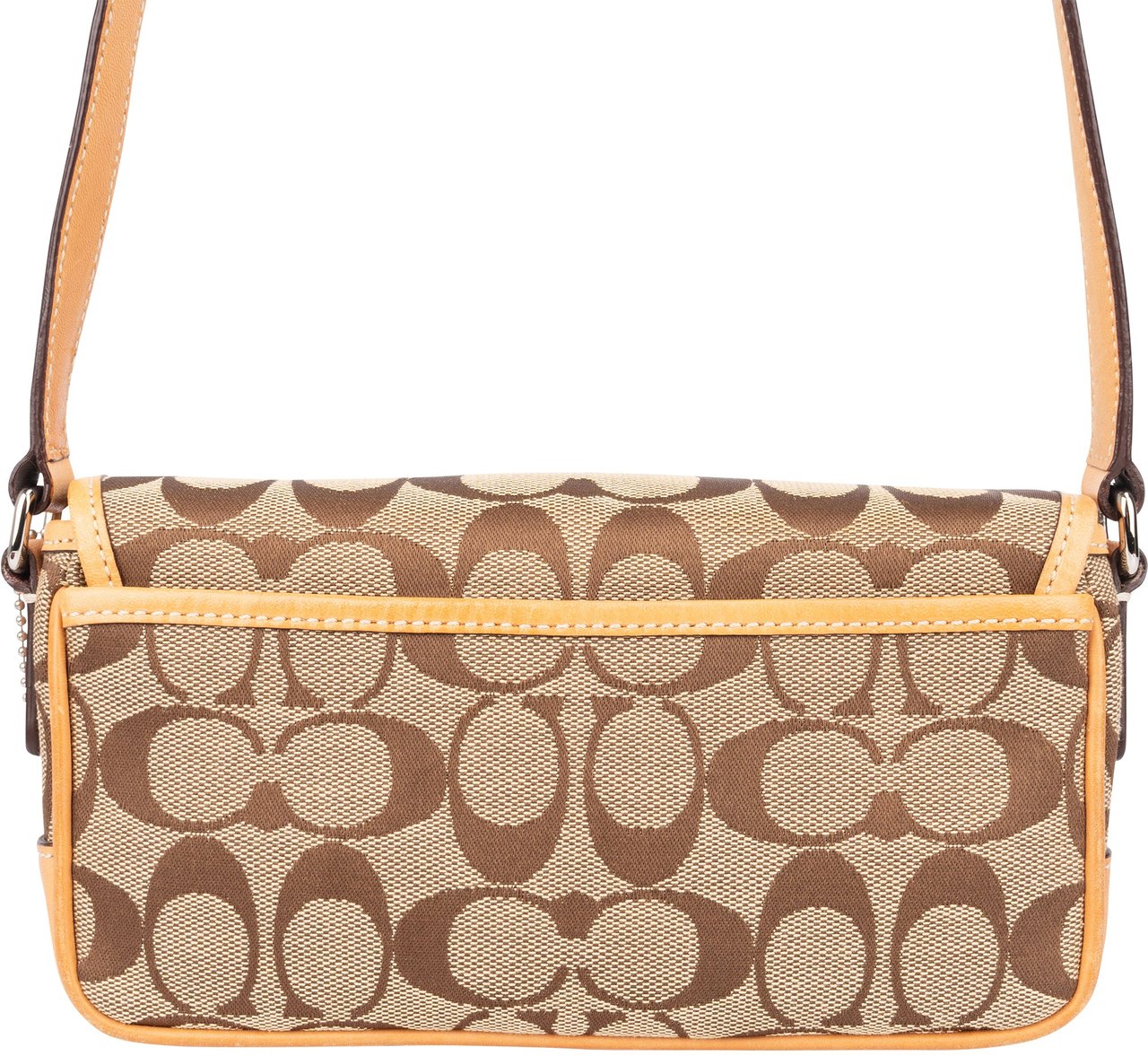 Coach Coach Monogram Pocket Mini Crossbody Bag Bruin