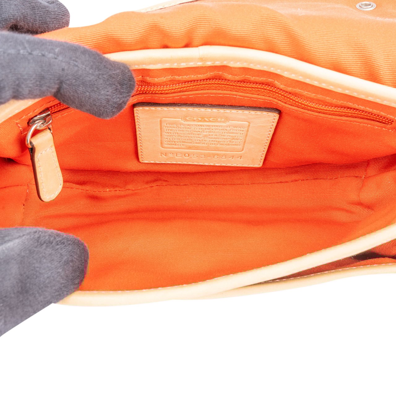 Coach Coach Monogram Pocket Mini Crossbody Bag Bruin