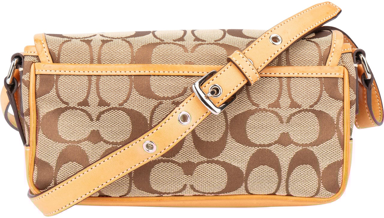 Coach Coach Monogram Pocket Mini Crossbody Bag Bruin