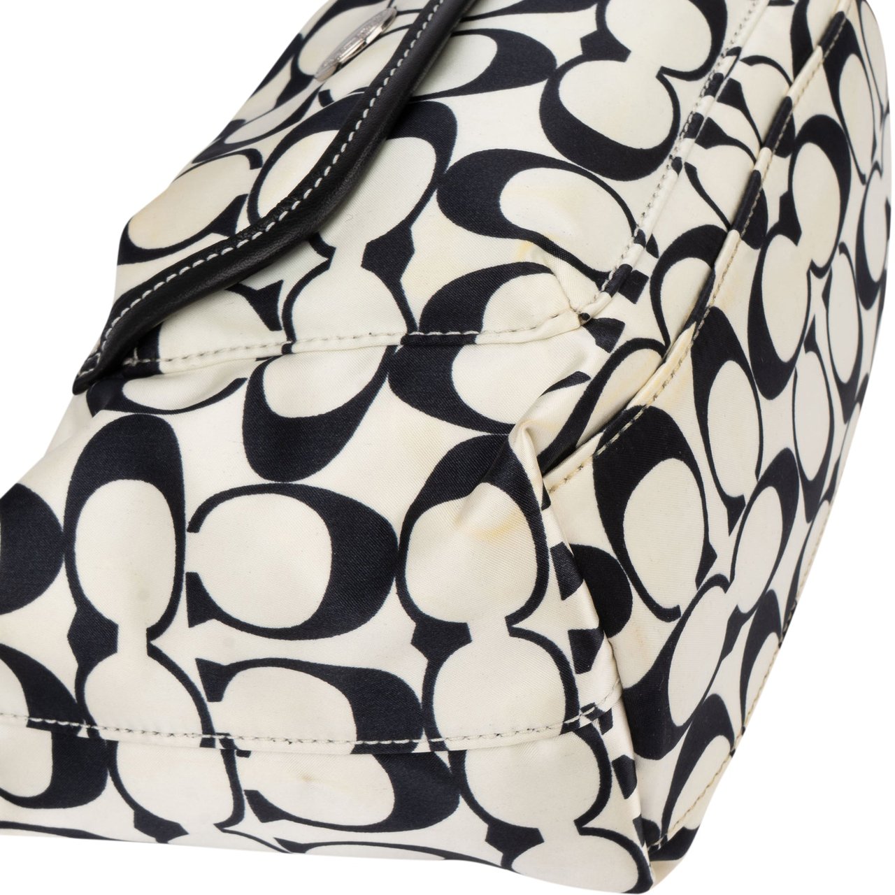 Coach Coach Monogram Mini Handbag Wit