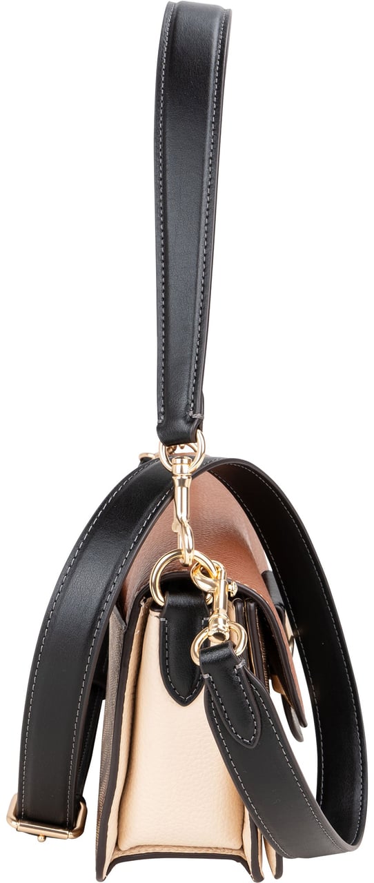 Coach Coach Classic Monogram Colorblock Shoulder Bag Bruin