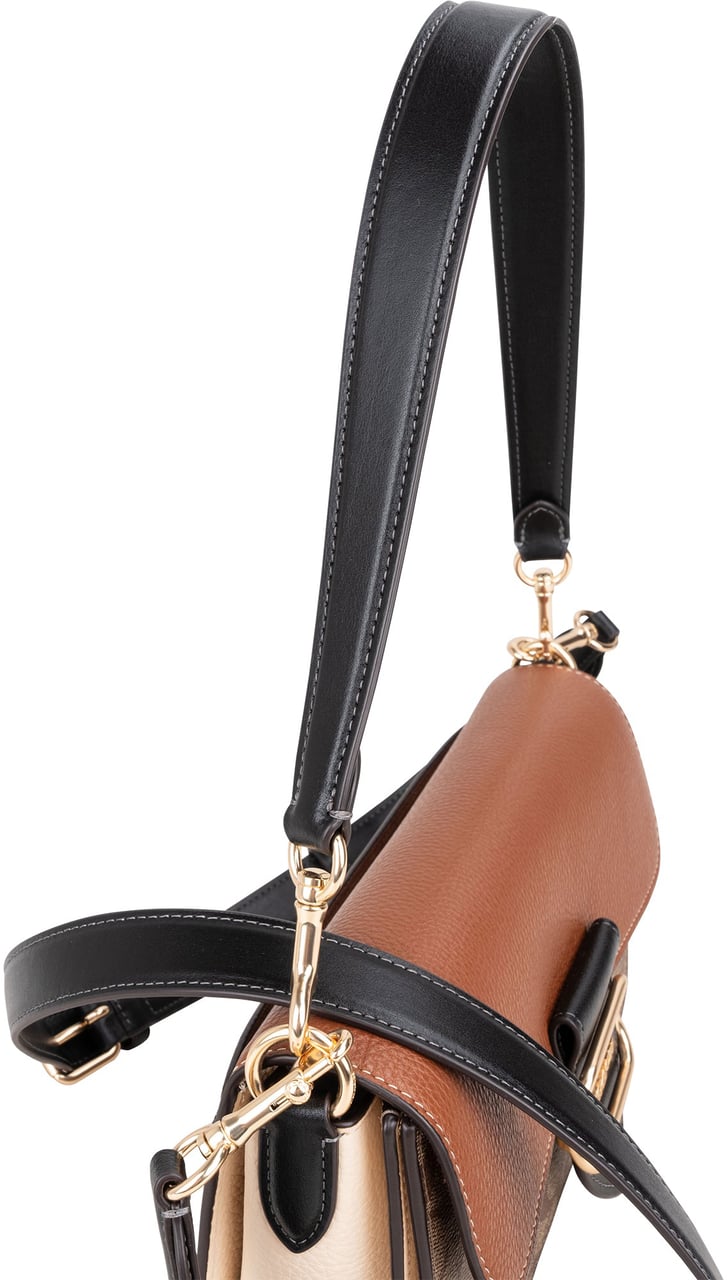 Coach Coach Classic Monogram Colorblock Shoulder Bag Bruin