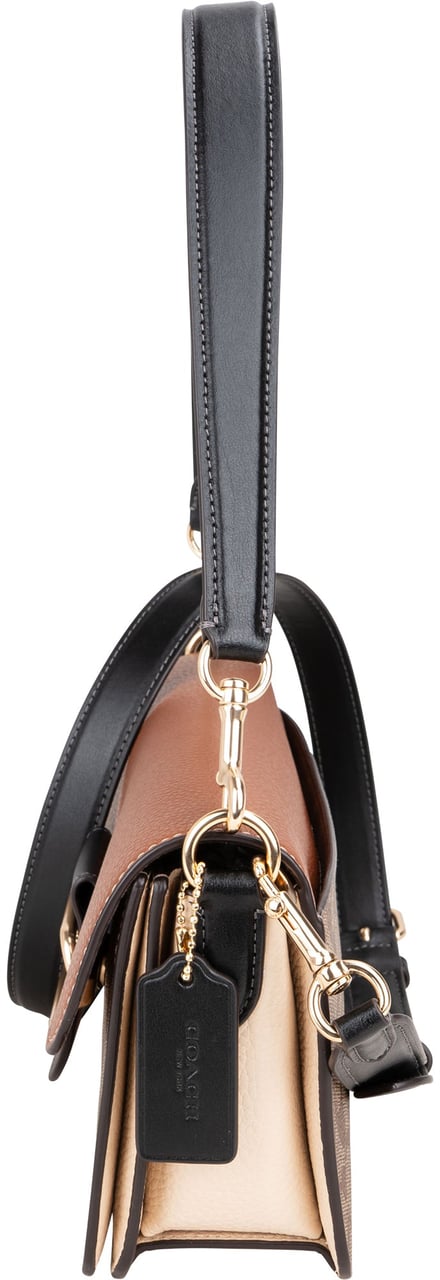 Coach Coach Classic Monogram Colorblock Shoulder Bag Bruin