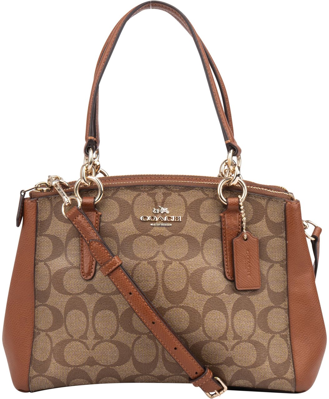 Coach Coach Monogram Christie Handbag Bruin