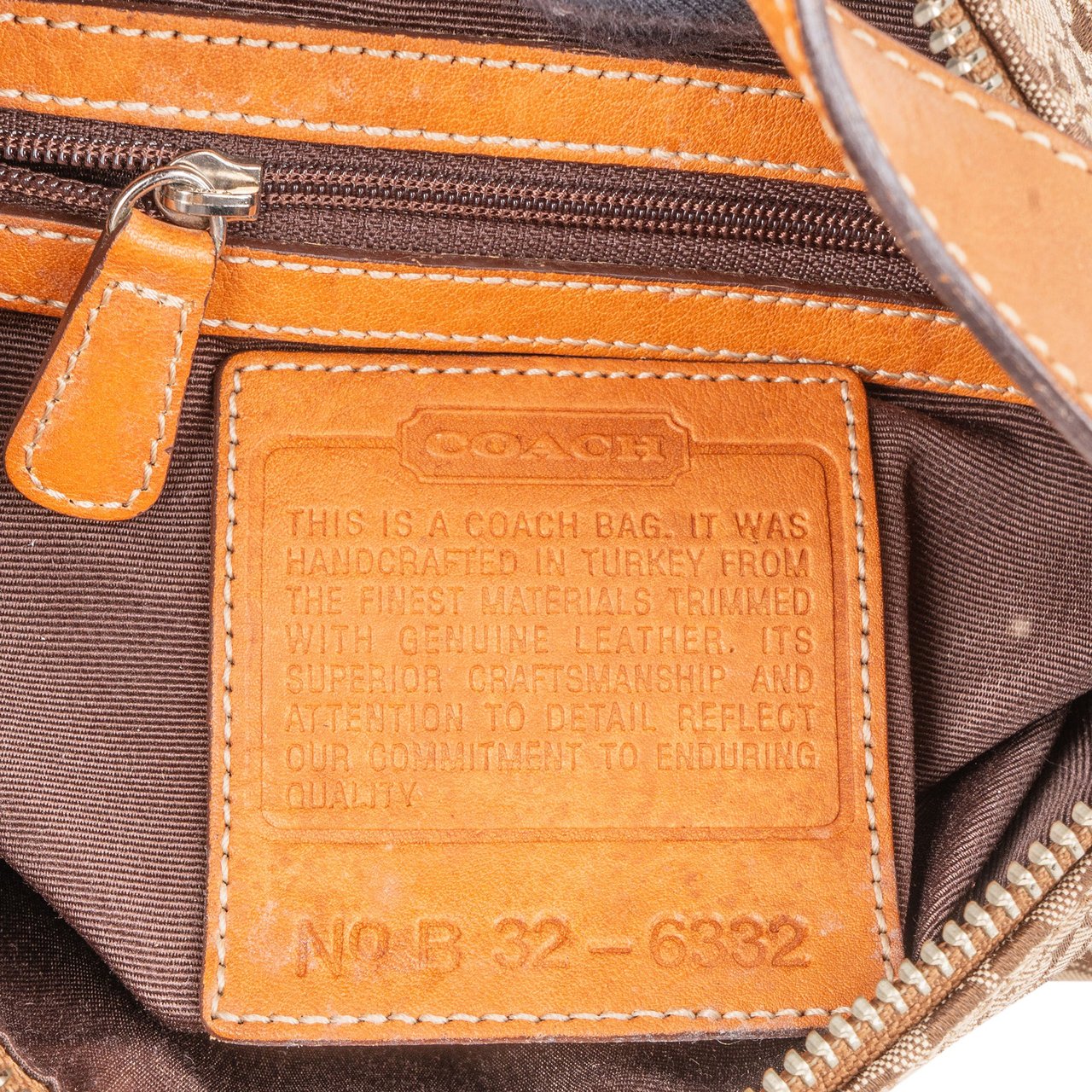 Coach Coach Classic Monogram Mini Handbag Bruin