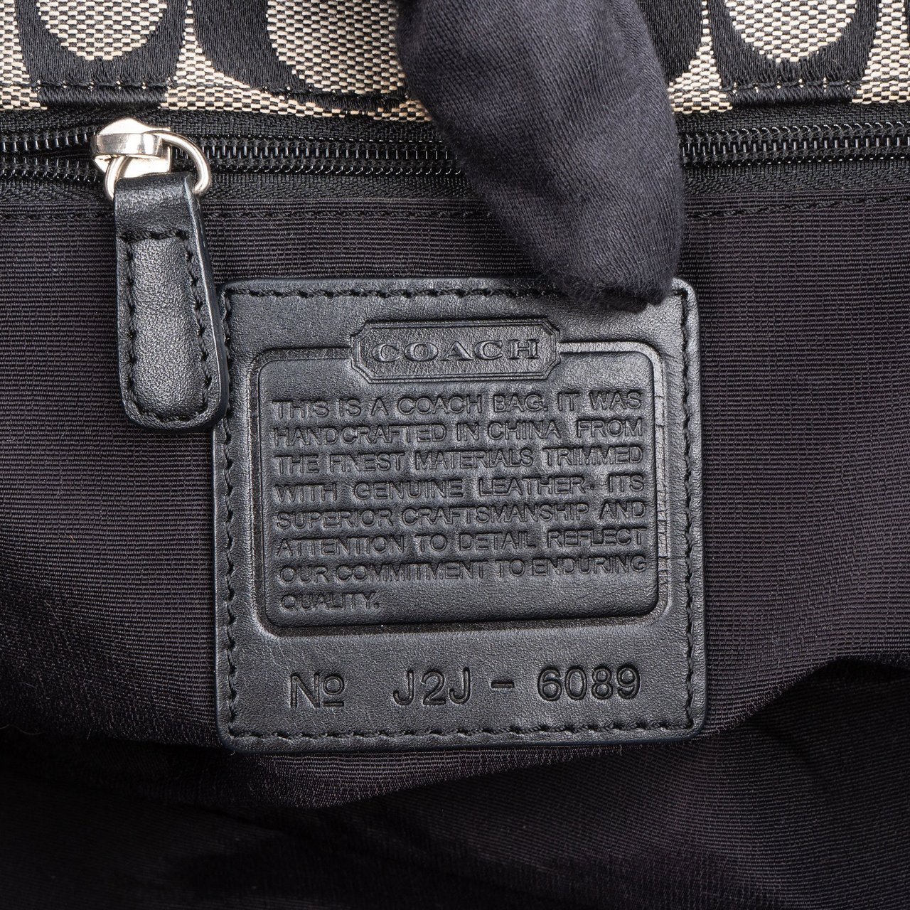 Coach Coach Classic Monogram City Handbag Zwart