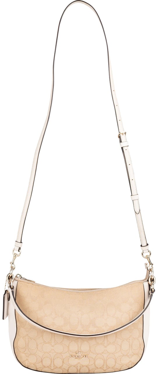 Coach Coach Jacquard Monogram Handbag Beige