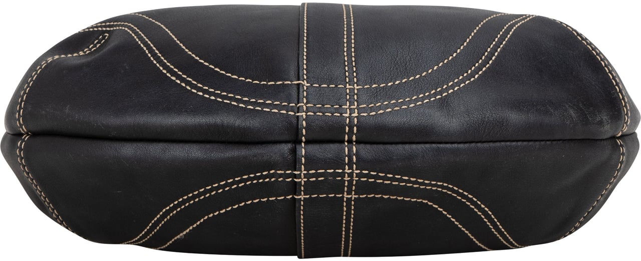 Coach Coach Classic Leather Hobo Bag Zwart