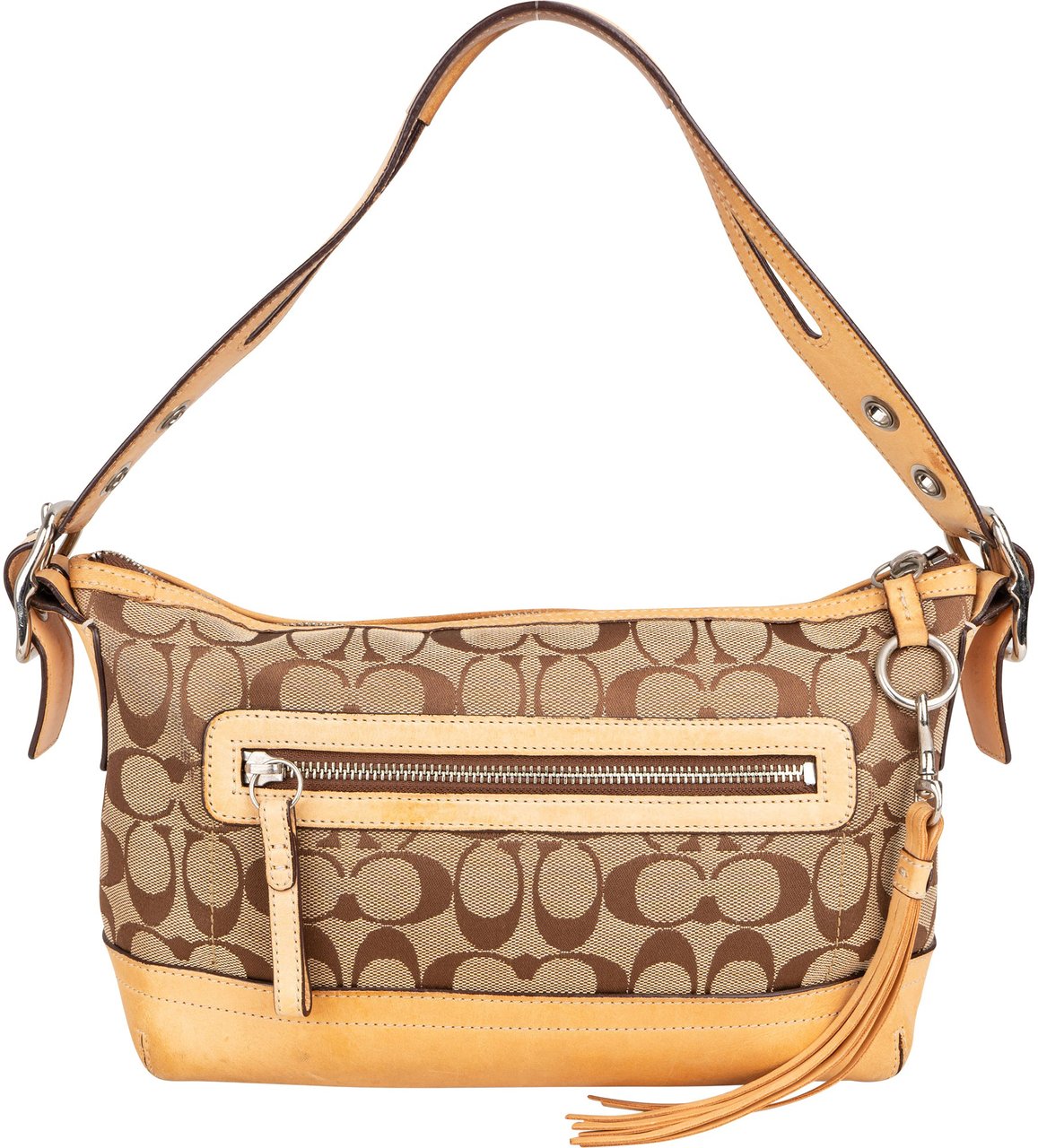 Coach Coach Classic Monogram Handbag Bruin