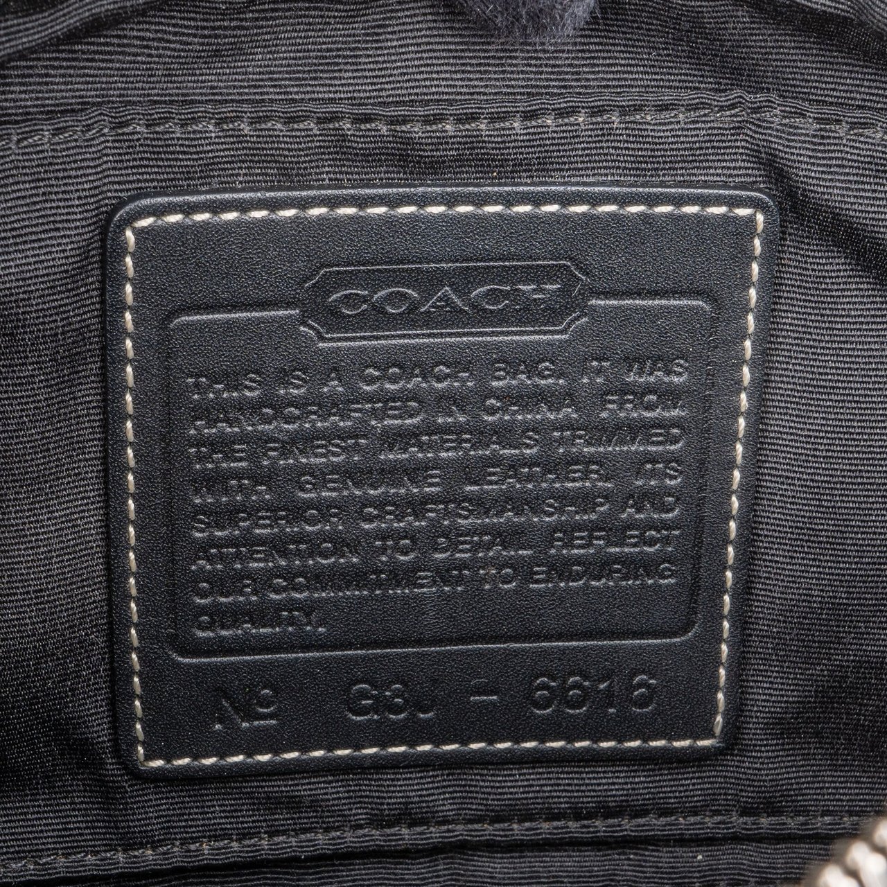 Coach Coach Monogram Crossbody Bag Zwart