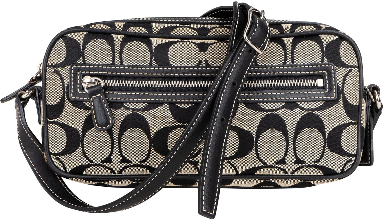 Coach Coach Monogram Crossbody Bag Zwart