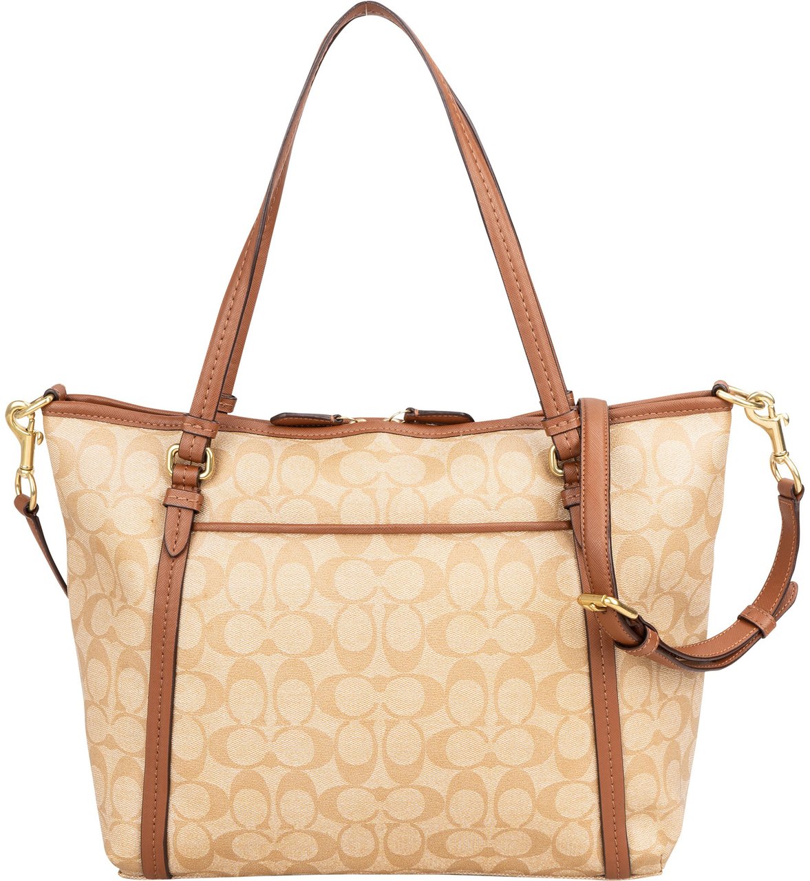 Coach Coach Classic Monogram City Shoulder Bag Beige