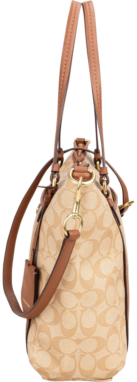 Coach Coach Classic Monogram City Shoulder Bag Beige