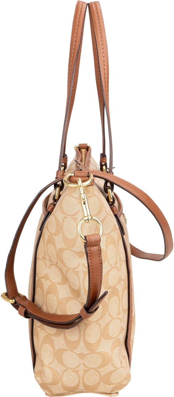 Coach Coach Classic Monogram City Shoulder Bag Beige