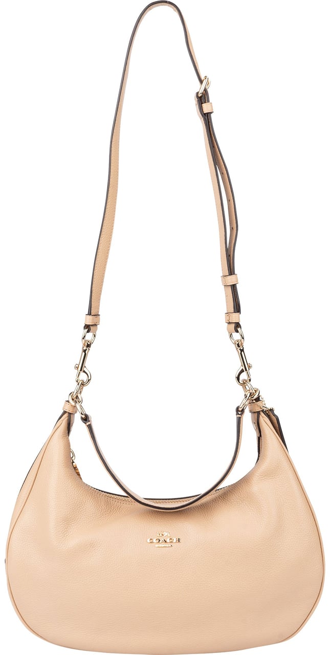 Coach Coach Leather Harley Shoulder Bag Beige