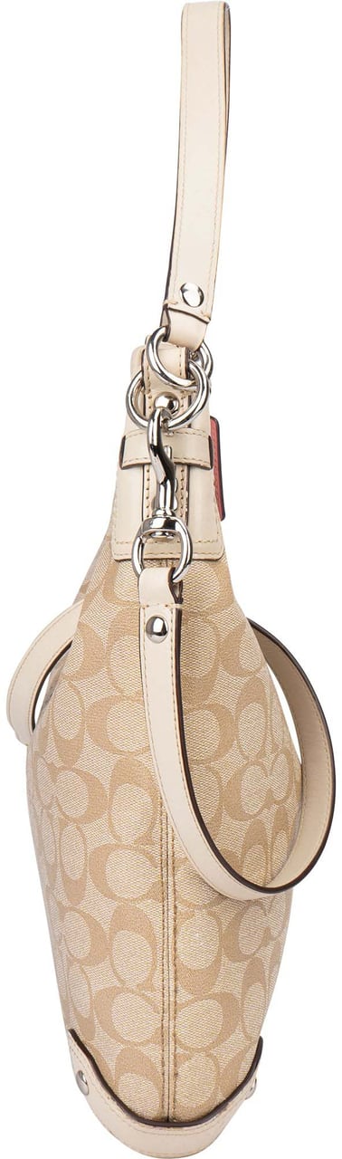Coach Coach Canvas Mongram Chelsea Shoulder Bag Beige