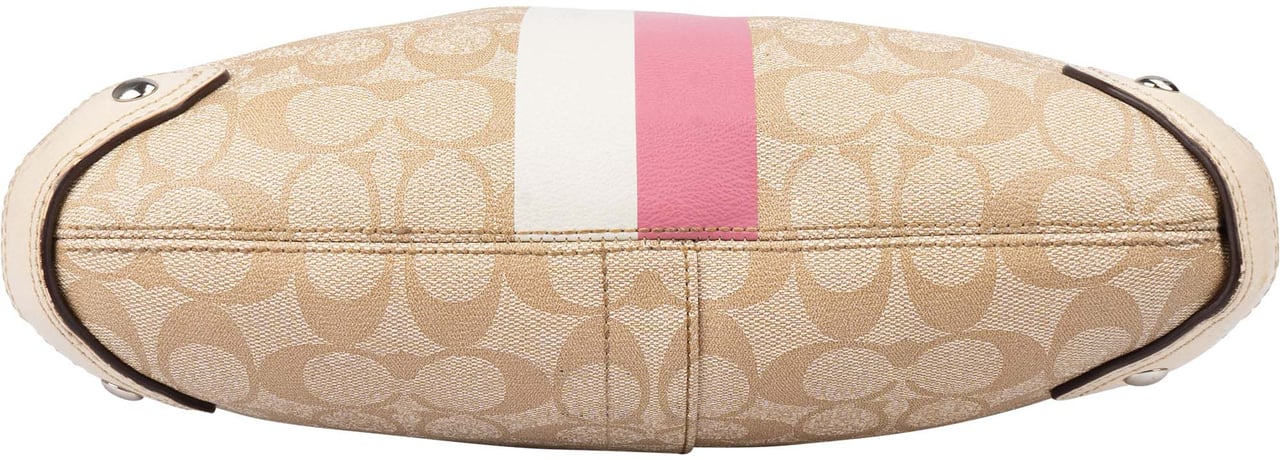 Coach Coach Canvas Mongram Chelsea Shoulder Bag Beige