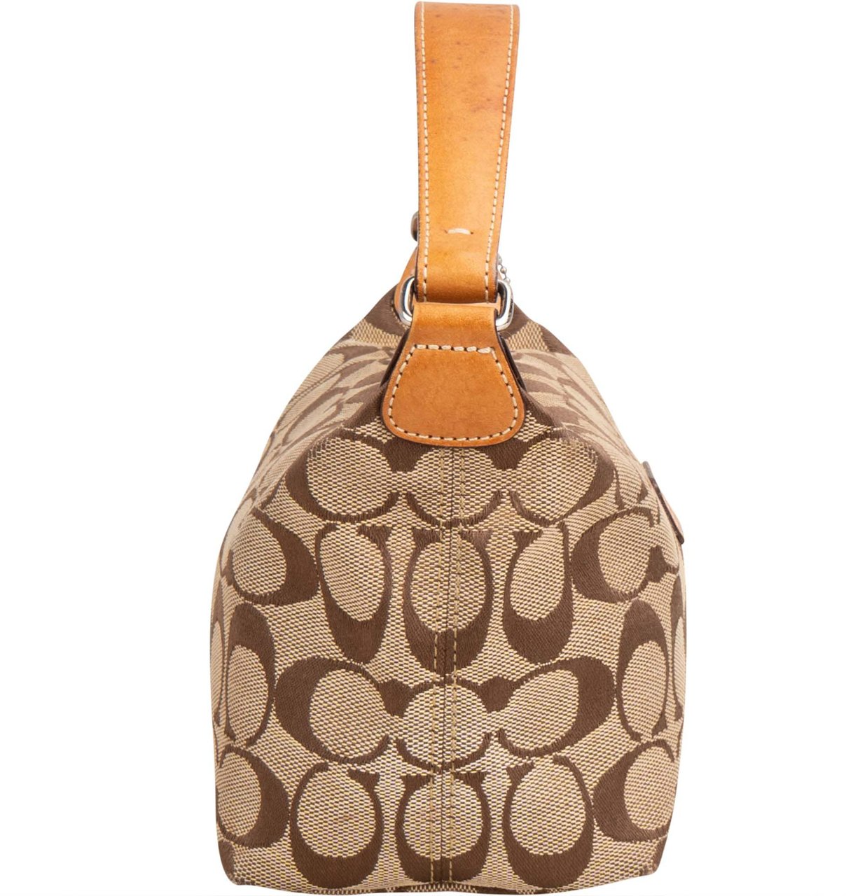 Coach Coach Monogram Demi Mini Handbag Bruin