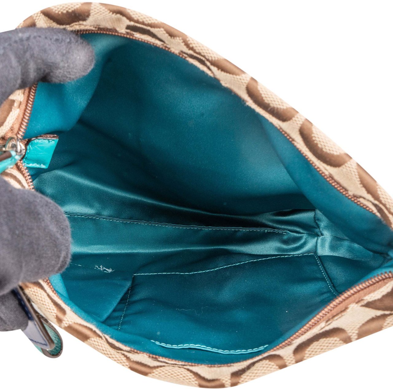 Coach Coach Monogram Signature Handbag Bruin