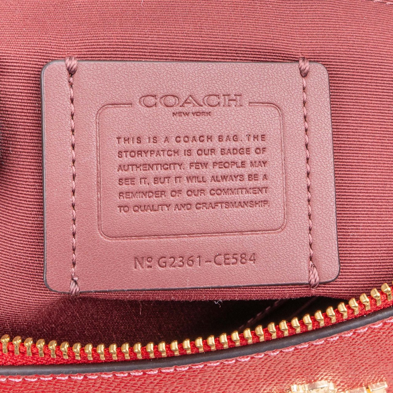 Coach Coach Red Leather Clara Shoulder Bag Rood