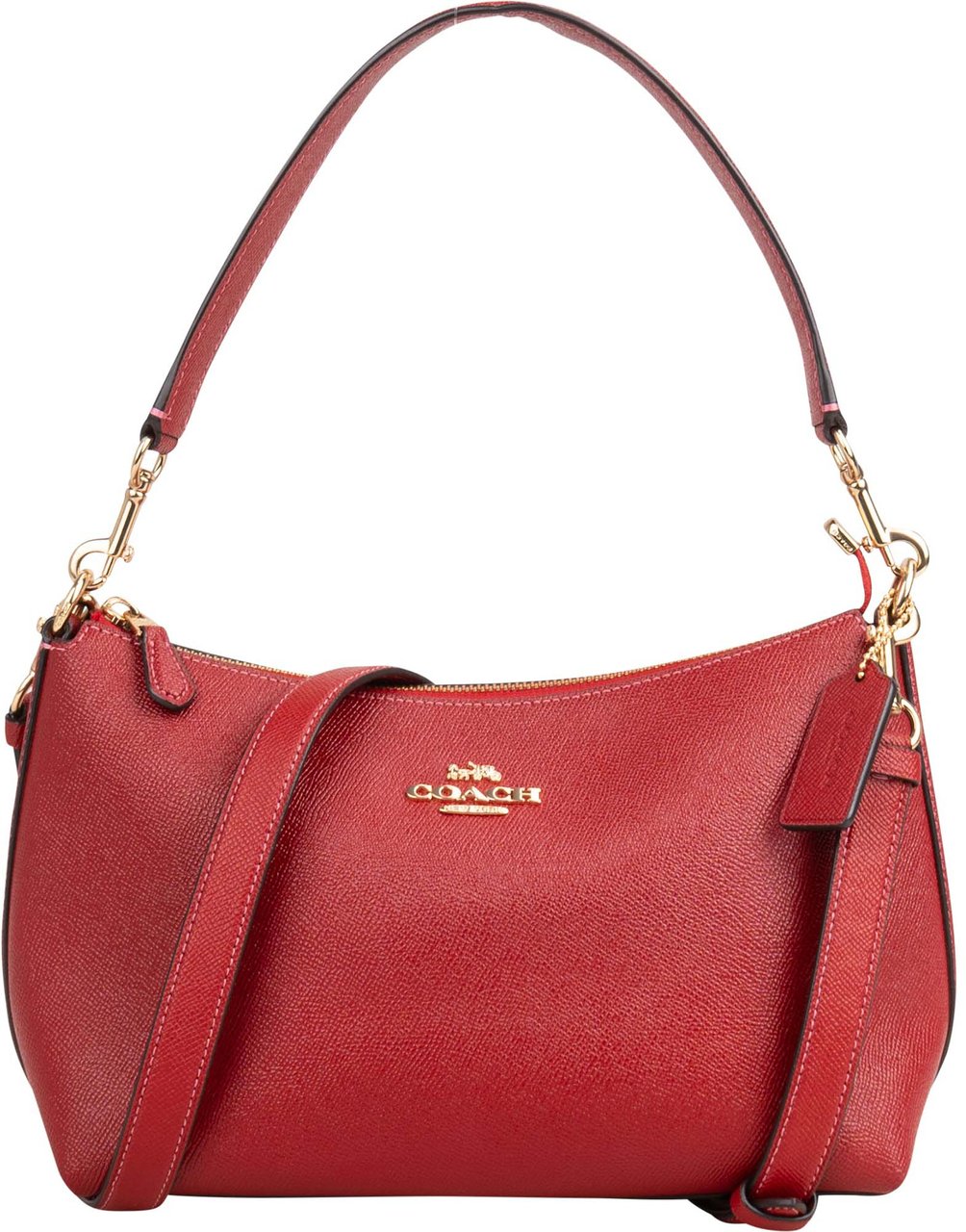 Coach Coach Red Leather Clara Shoulder Bag Rood