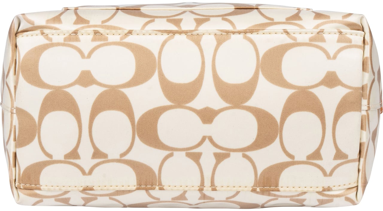 Coach Monogram Mini Handbag Wit
