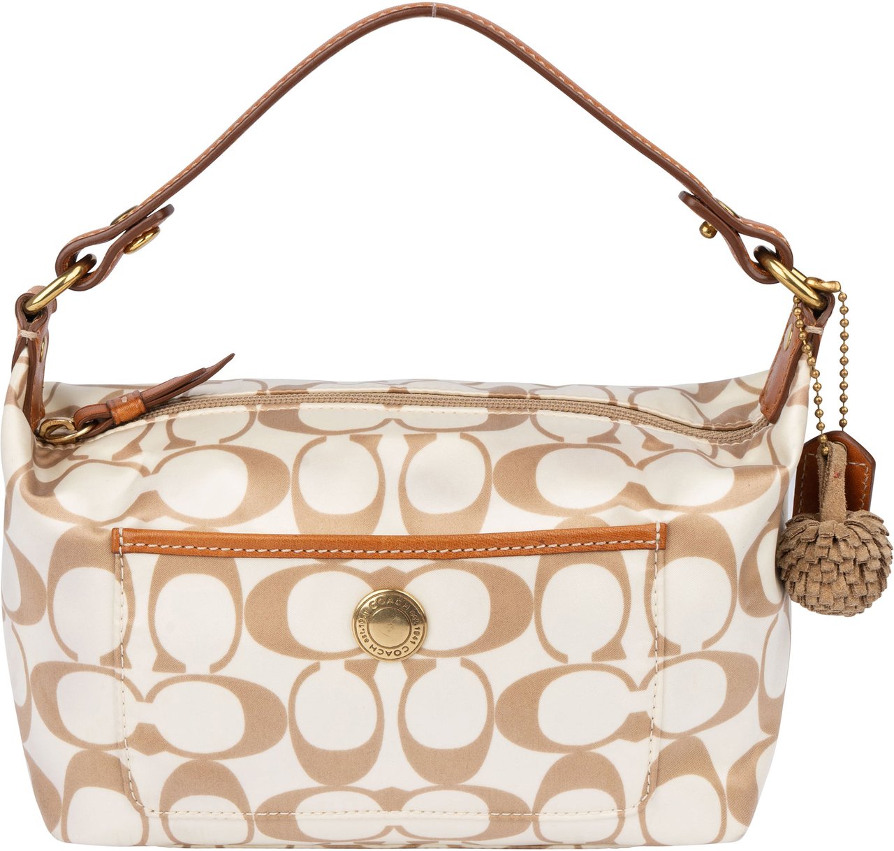 Coach Monogram Mini Handbag Wit