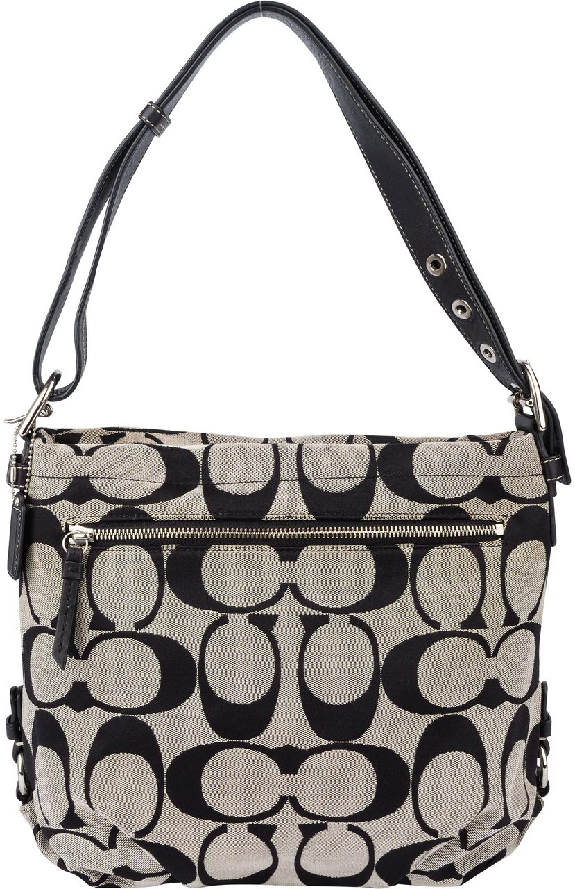 Coach Coach Big Monogram Shoulder Bag Zwart