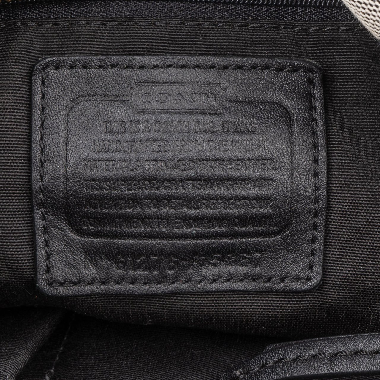 Coach Coach Big Monogram Shoulder Bag Zwart