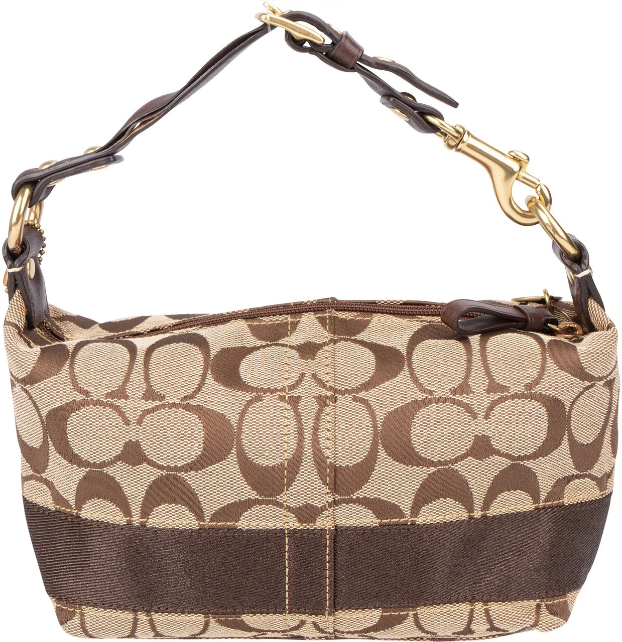 Coach Coach Monogram Mini Handbag Bruin