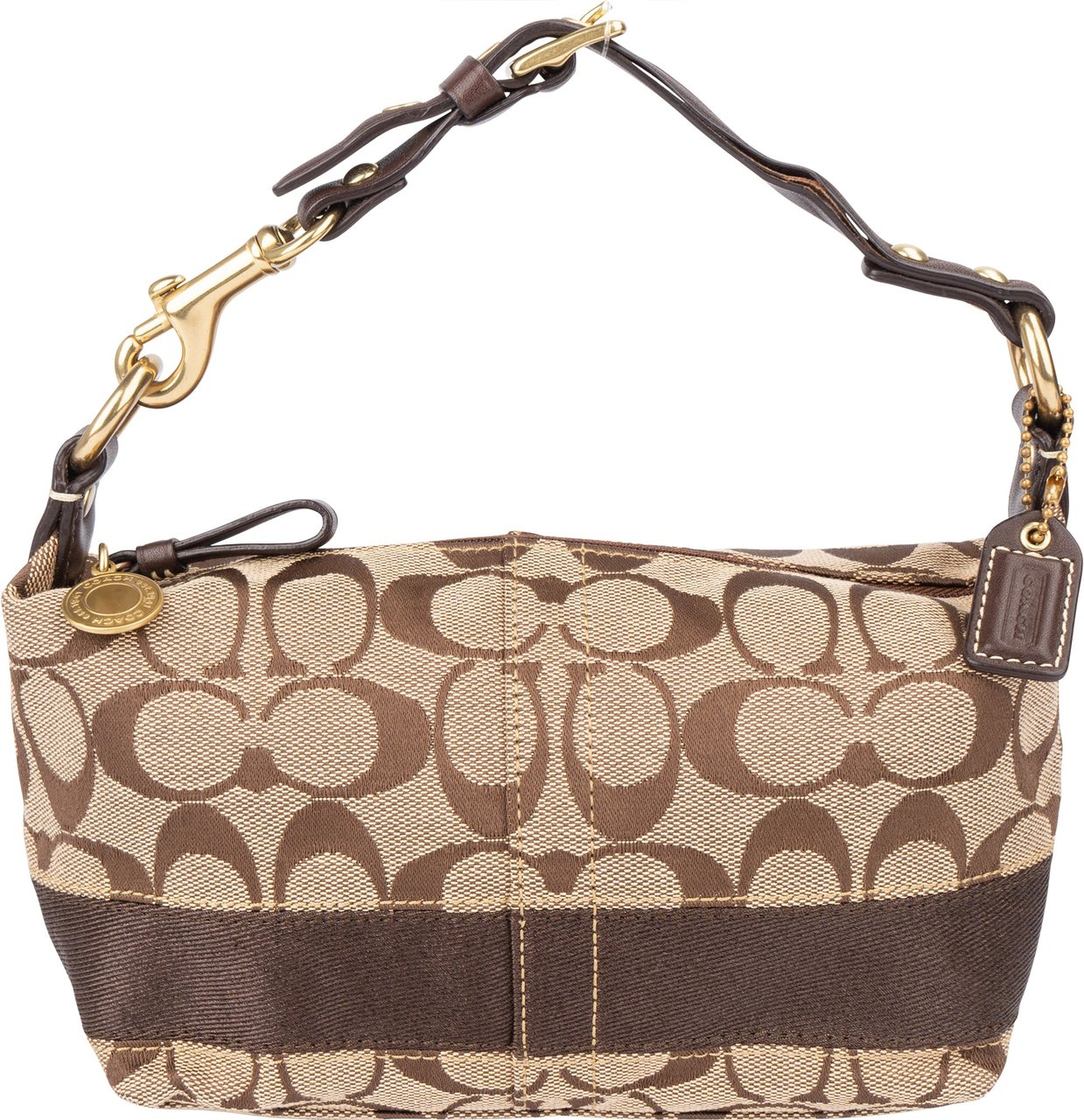 Coach Coach Monogram Mini Handbag Bruin