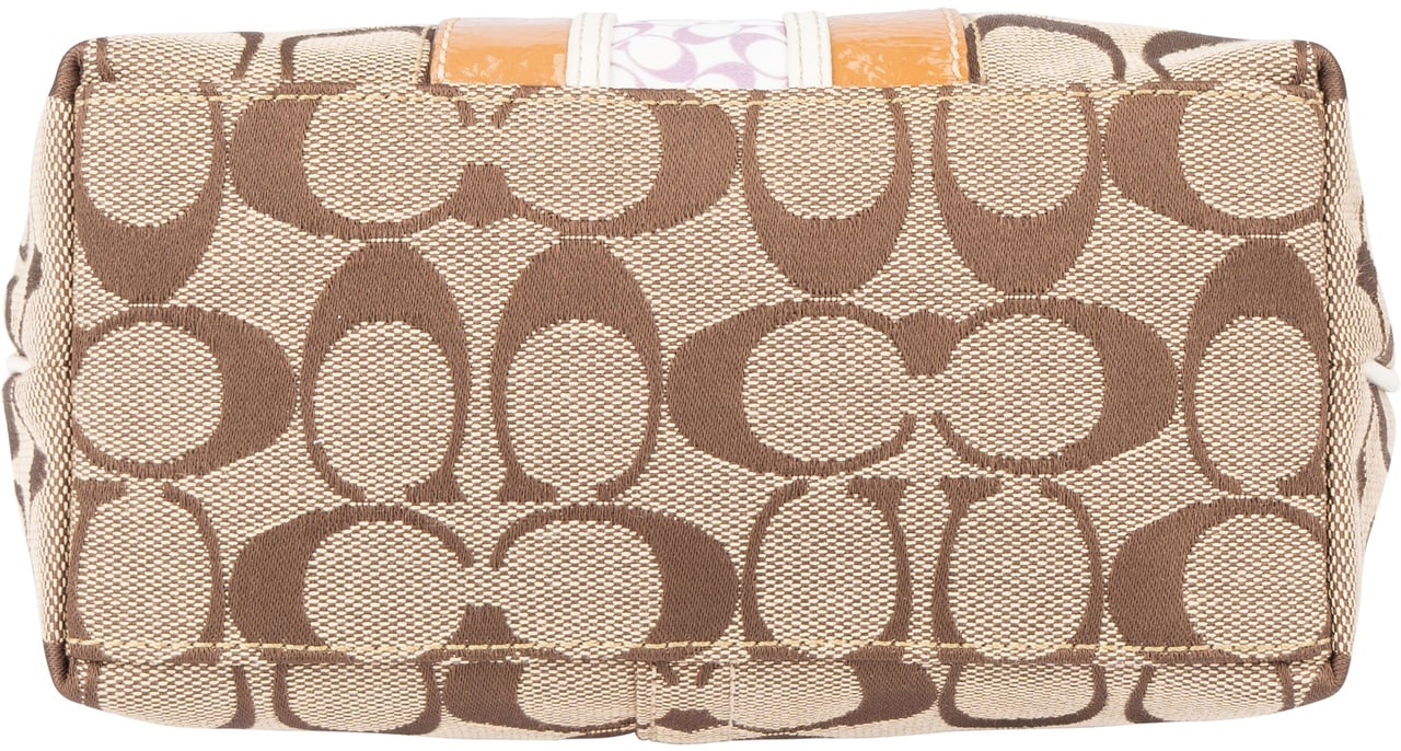 Coach Coach Twin Monogram Mini Handbag Bruin