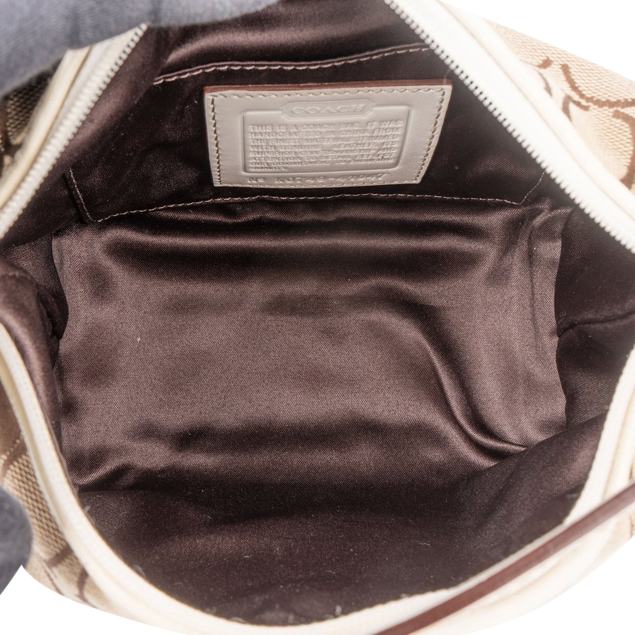 Coach Coach Twin Monogram Mini Handbag Bruin