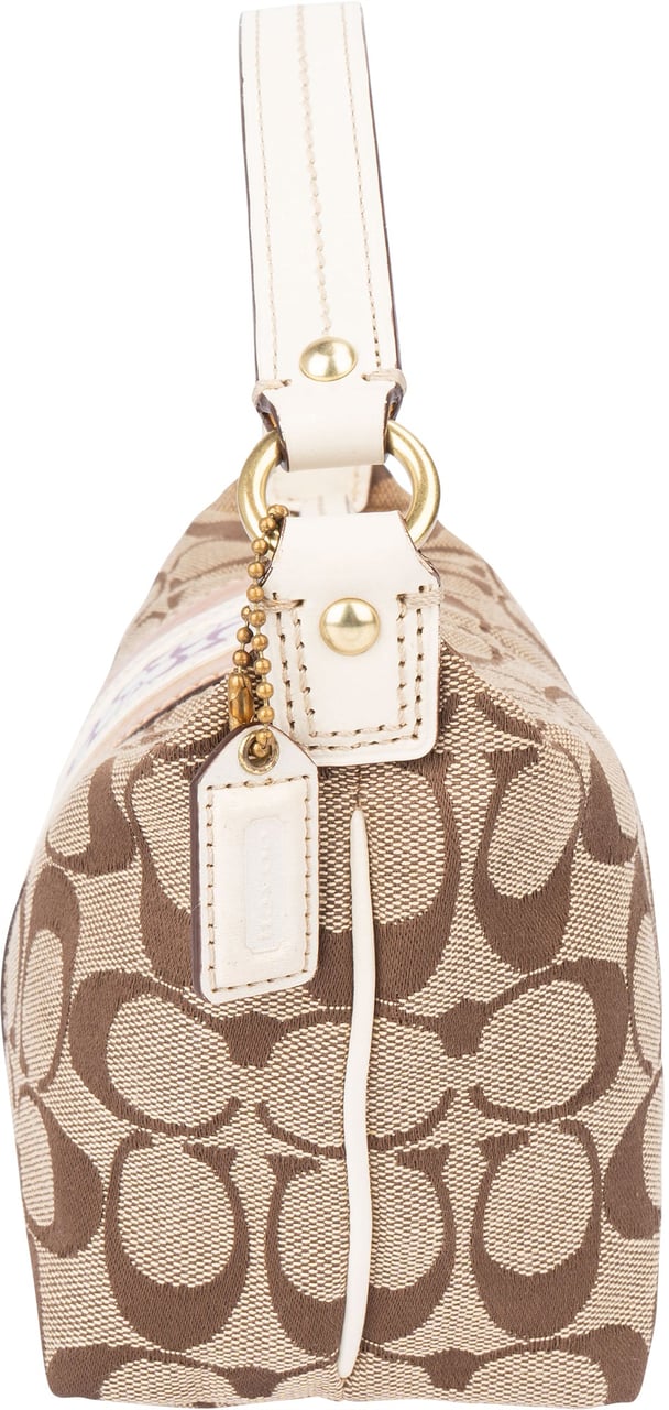 Coach Coach Twin Monogram Mini Handbag Bruin