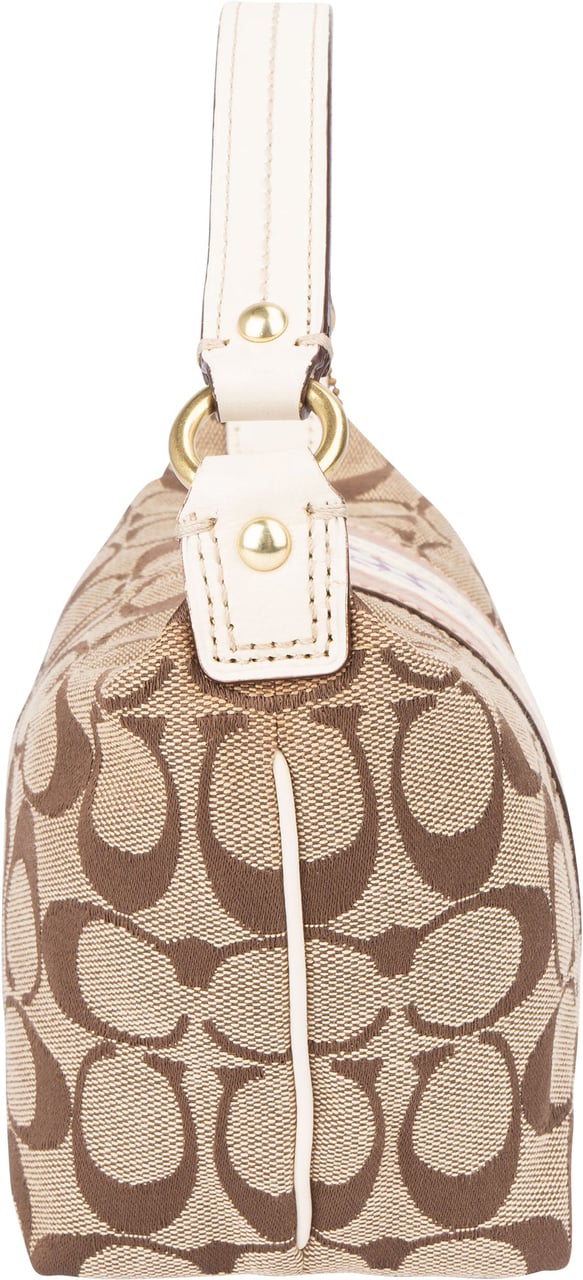 Coach Coach Twin Monogram Mini Handbag Bruin