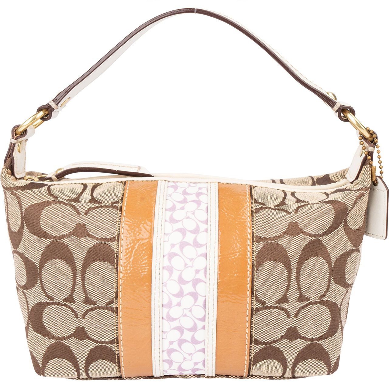 Coach Coach Twin Monogram Mini Handbag Bruin