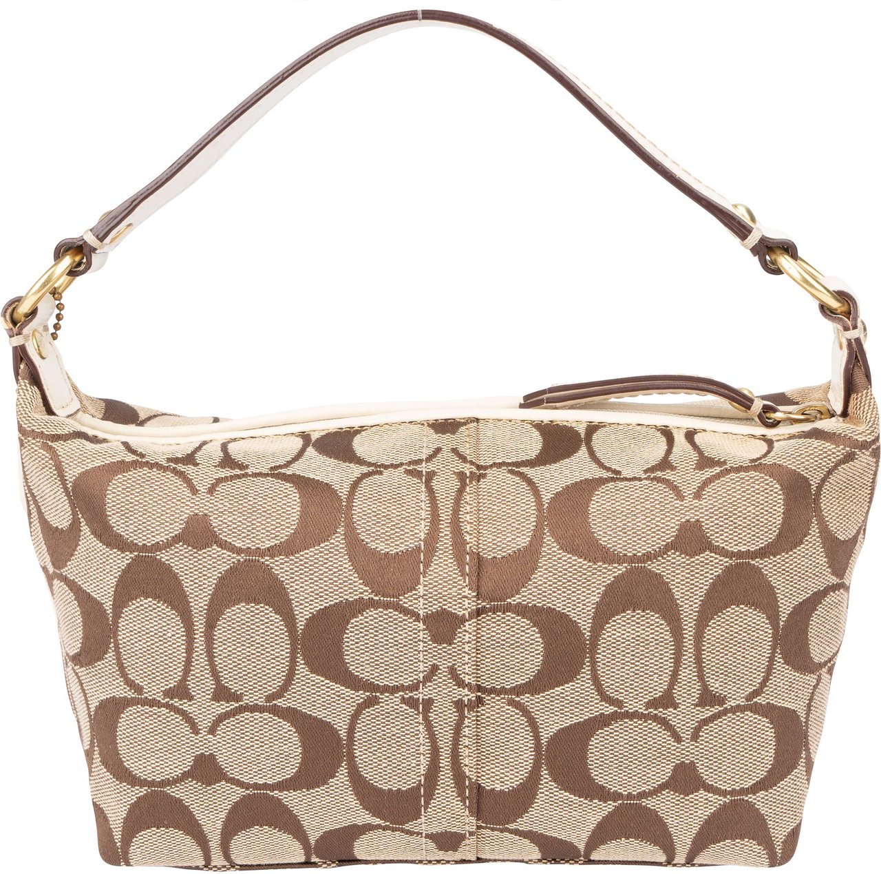 Coach Coach Twin Monogram Mini Handbag Bruin