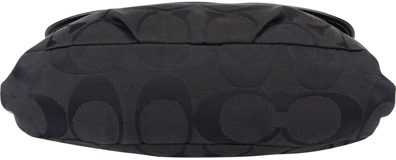 Coach Coach Monogram Turnlock Shoulder Bag Zwart