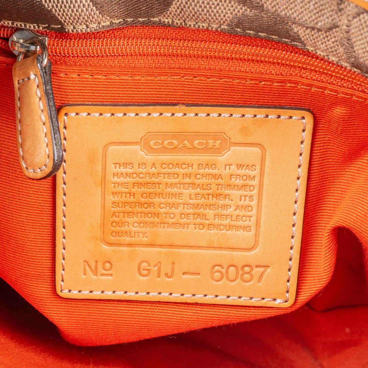 Coach Monogram Mini Handbag Bruin