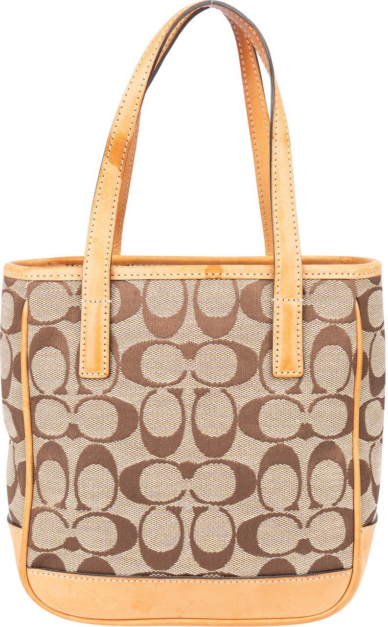 Coach Monogram Mini Handbag Bruin
