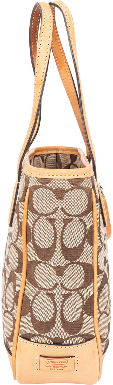 Coach Monogram Mini Handbag Bruin