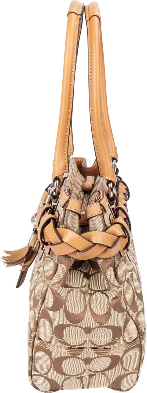 Coach Coach Monogram Clip Handbag Bruin