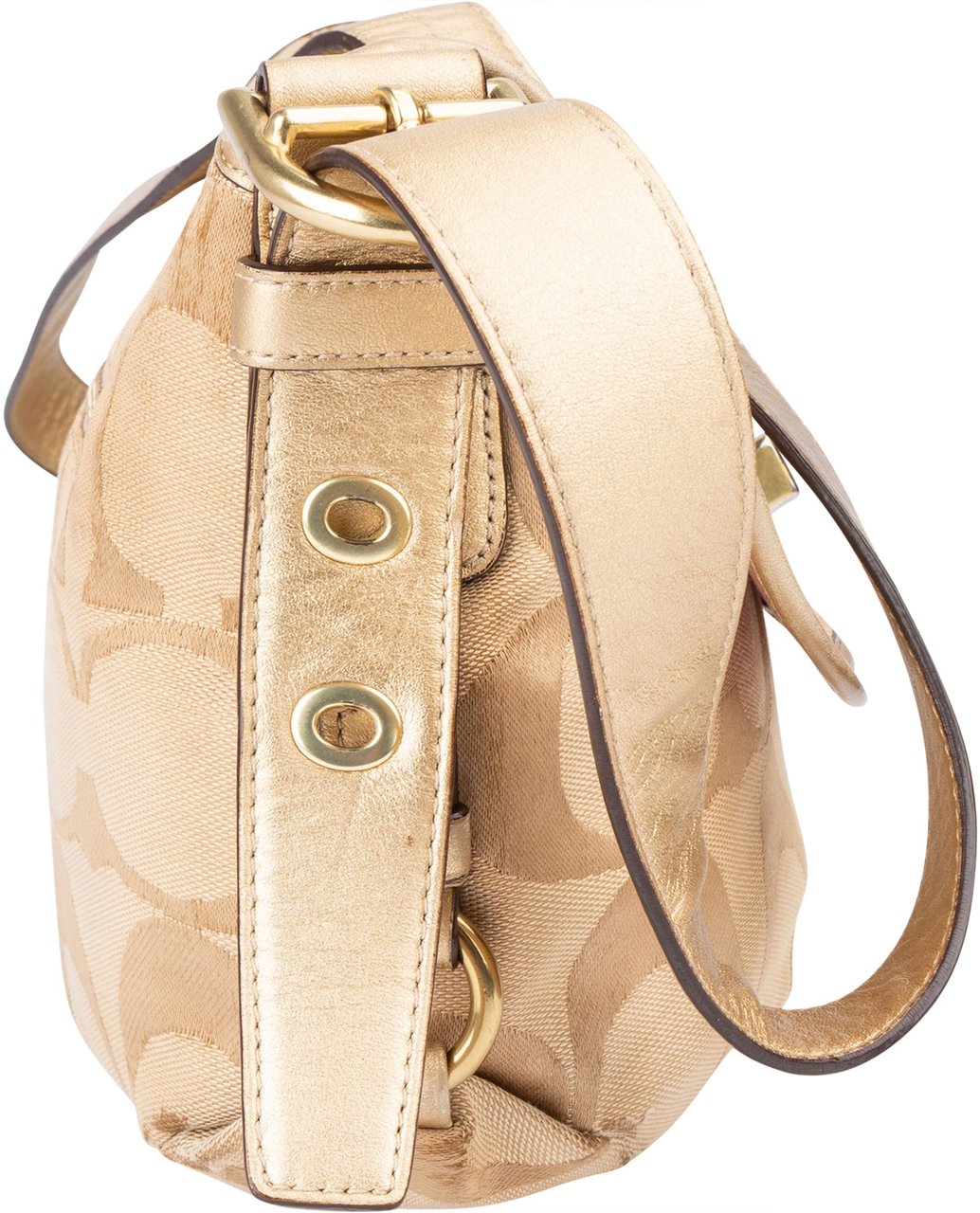 Coach Coach Monogram Clip Handbag Bruin