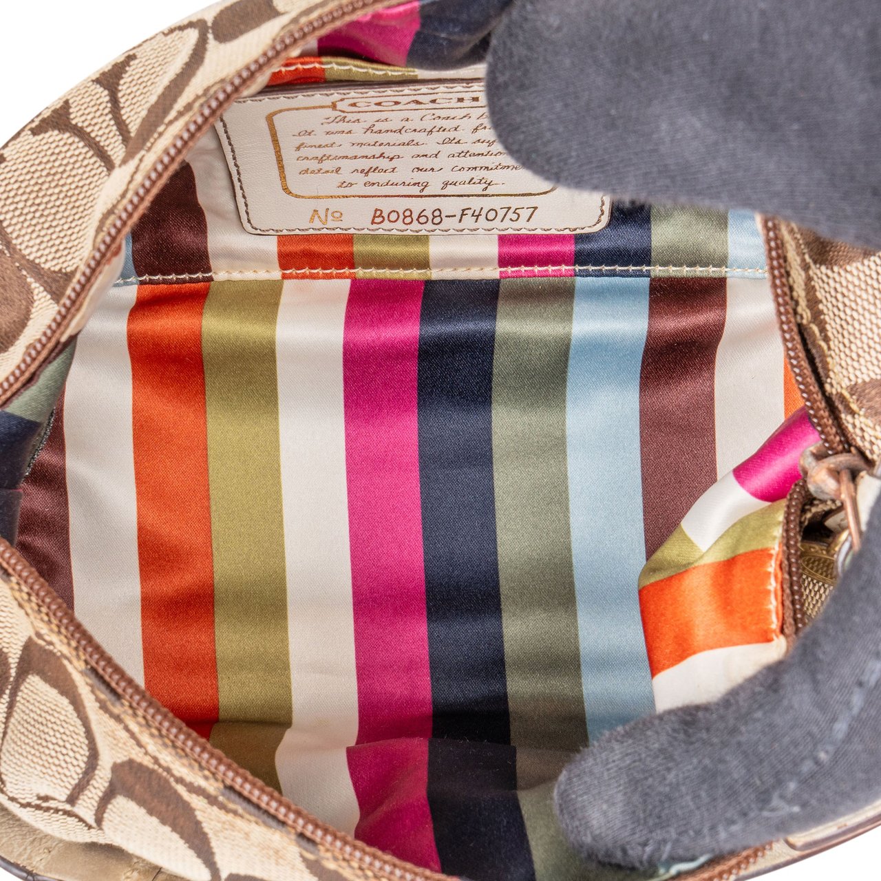 Coach Coach Monogram Mini Handbag Bruin