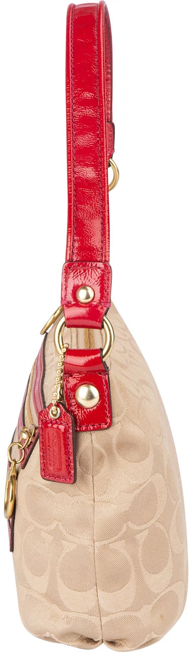 Coach Coach Monogram Zippy Mini Handbag Beige