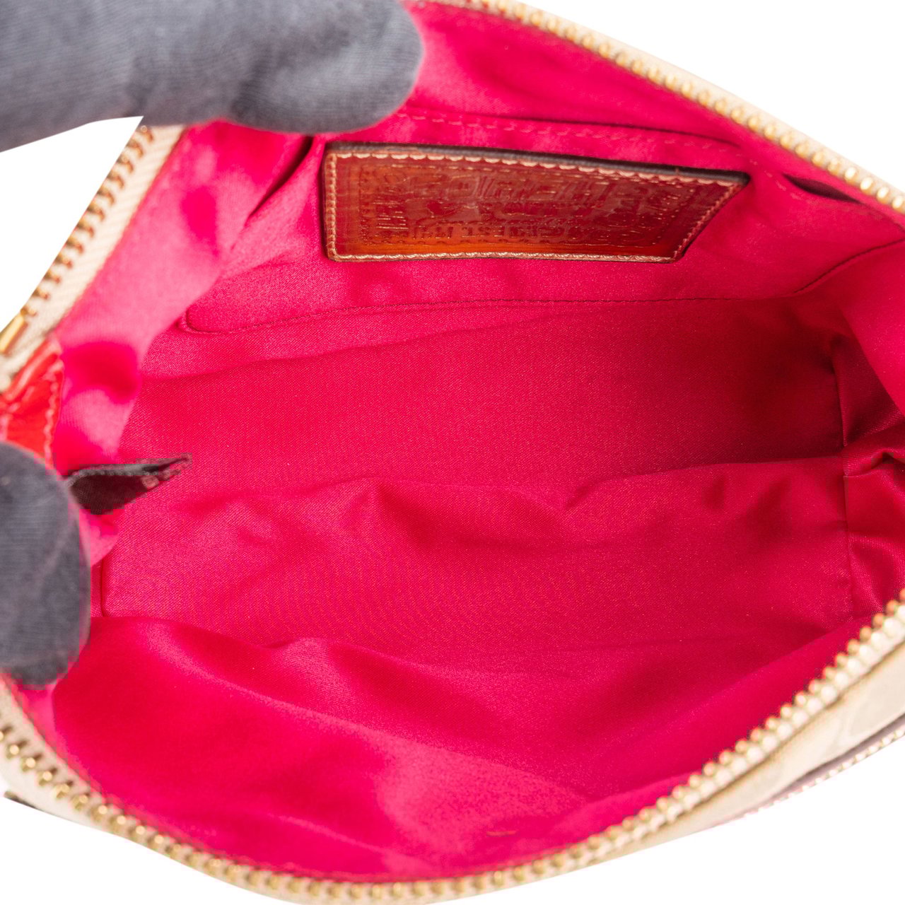 Coach Coach Monogram Zippy Mini Handbag Beige